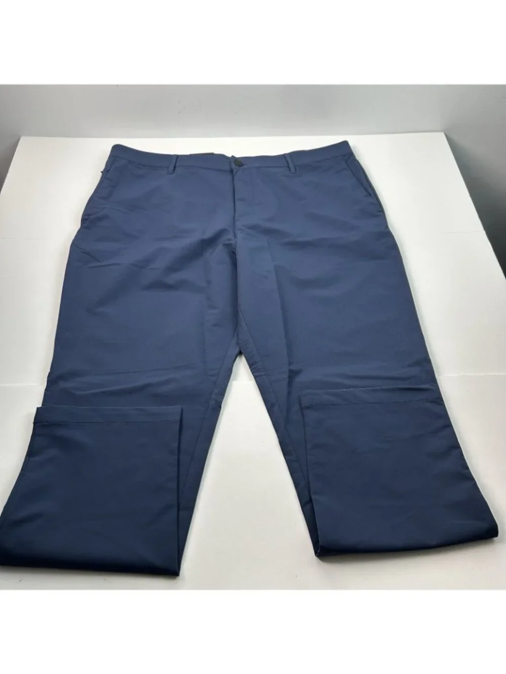Banana Republic Men's 38x30 Flat Front Stretch Tech Pants Blue Slim G2175 NWT